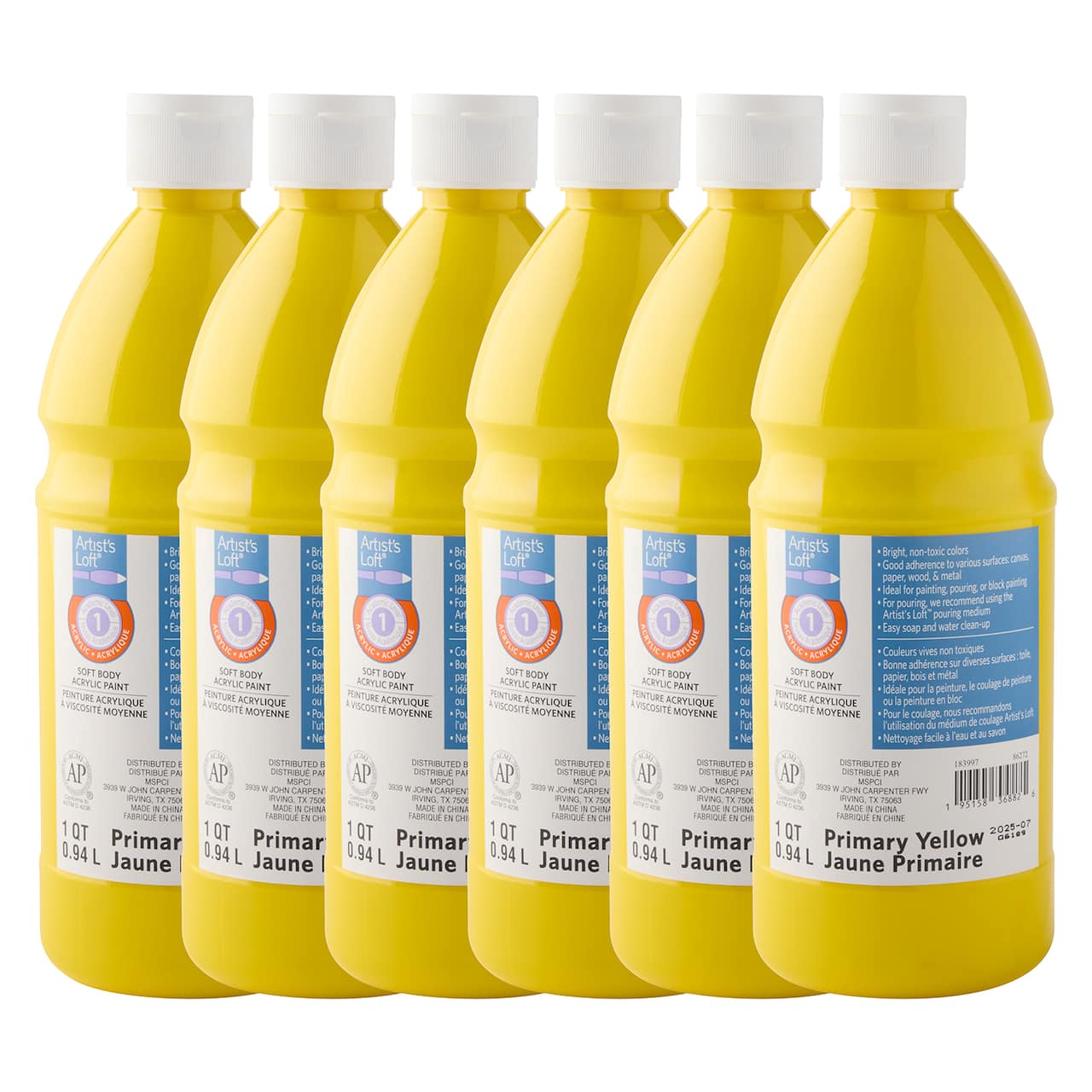 6 Pack: Soft Body Acrylic by Artist's Loft® 32oz.